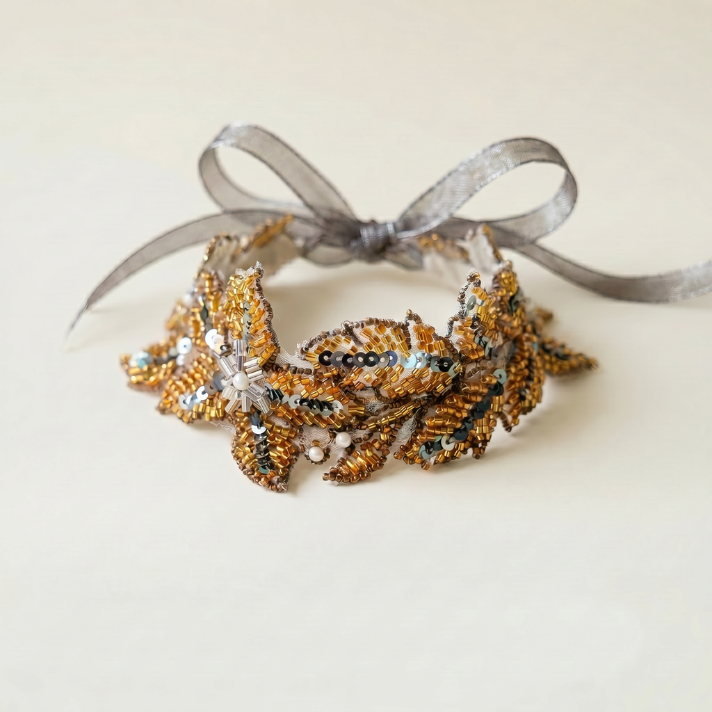 Choker Dorado y plateado invitada