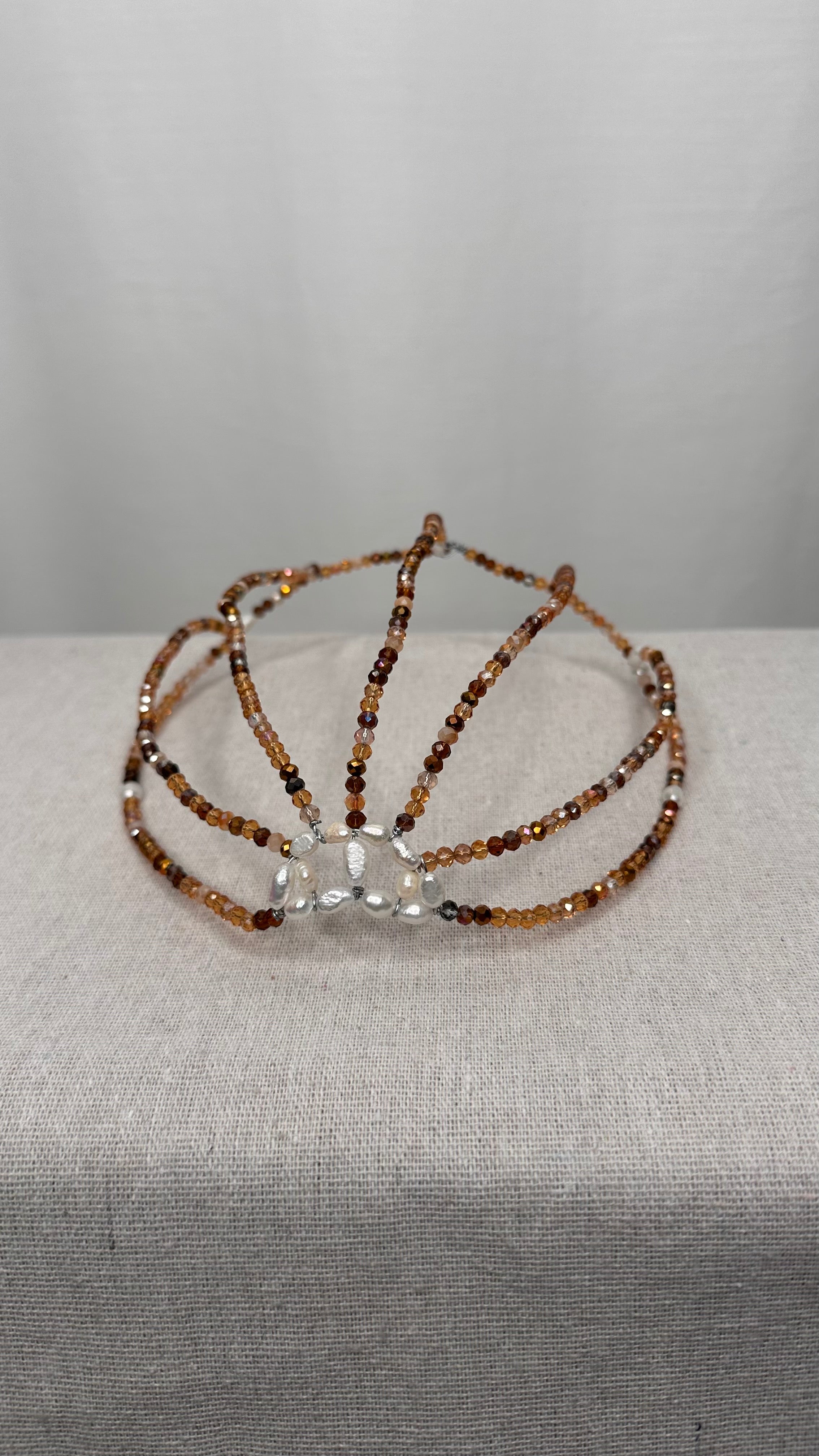 Casquete tonos marrones